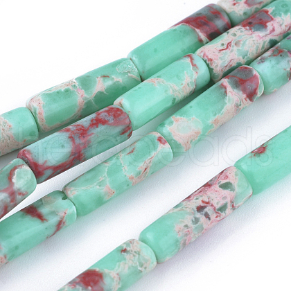 Synthetic Imperial Jasper Beads Strands X-G-L496-A11-1