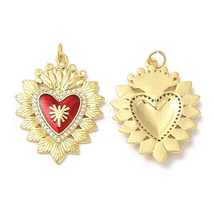 Rack Plating Brass Pendants X-KK-C030-05G-1