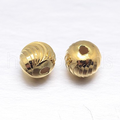 Fancy Cut Round 925 Sterling Silver Spacers Beads STER-M103-07-5mm-G-1