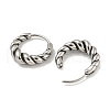 316 Surgical Stainless Steel Hoop Earrings EJEW-D096-19E-AS-2