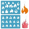 Acrylic Earring Handwork Template DIY-WH0359-081-1