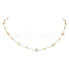 Brass Satellite Chains Necklaces NJEW-JN05254-2