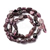 Natural Plum Blossom Tourmaline Beads Strands G-K395-A05-01-3