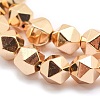 Electroplate Non-magnetic Synthetic Hematite Beads Strands G-L485-07B-LG-2