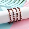 Natural Garnet Chips Bracelets for Women BJEW-H623-01S-04-3