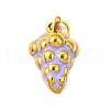 304 Stainless Steel Enamel Charms STAS-M121-11B-G-1