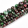 Baking Painted Glass Beads Strands X1-DGLA-N003-8mm-A09-2