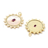 Brass Micro Pave Cubic Zirconia Pendants KK-Z098-23G-2