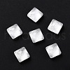 Electroplate Glass Cabochons EGLA-D007-02F-1