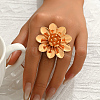 Brass Adjustable Cuff Open Rings for Women GN1989-3