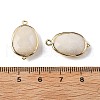 Natural Moonstone Faceted Oval Connector Charms G-H323-02G-10-3