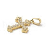 Ion Plating(IP) 304 Stainless Steel Micro Pave Cubic Zirconia Pendants STAS-Z107-08G-11-2