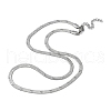 Non-Tarnish 304 Stainless Steel Herringbone Chain Necklaces NJEW-P282-06P-2