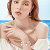 ARRICRAFT 100Pcs 5 Style ABS Plastic Imitation Pearl Beads Pendant KY-AR0001-12-6