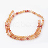Natural Red Agate Bead Strands G-G735-64F-4mm-2