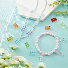 SUNNYCLUE 120Pcs 10 Colors Transparent Acrylic Beads FIND-SC0009-78-4