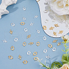FIBLOOM 40Pcs 4 Styles Brass Connector Charms KK-FI0001-09-5