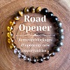 Natural Indian Agate & Black Obsidian & Tiger Eye & Glass Round Bead Stretch Bracelets WG6A8BD-05-1