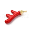 Brass Enamel Pendants KK-Q098-08G-2