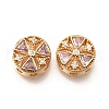 Brass Glass Beads KK-M318-09G-1
