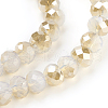 Electroplate Glass Beads Strands X-GLAA-K027-HR-A01-3