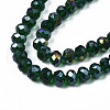 Electroplate Glass Beads Strands EGLA-A034-T10mm-B28-3