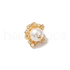 Cylinder Seed Beaded Flower Pendants PALLOY-MZ00705-6