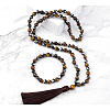 Natural Hematite Round Beaded Pendant Necklaces & Bracelets Sets FS-WG9D102-27-1