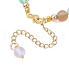 Synthetic Moonstone Round Beaded Bracelets for Women BJEW-JB11915-01-4