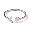 Non-Tarnish 304 Stainless Steel Open Cuff Rings X-RJEW-Q808-01A-P-2