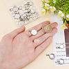 ARRICRAFT 40Pcs 4 Styles 304 Stainless Steel Pendant Cabochon Settings FIND-AR0004-27-3