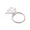 Ocean Theme 304 Stainless Steel Keychains KEYC-JKC01213-05-4