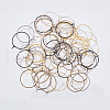 SUPERFINDINGS 400Pcs 8 Colors Iron Hoop Earrings IFIN-FH0001-72A-3