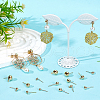 SUNNYCLUE 60Pcs 6 Styles Brass Stud Earring Post KK-SC0005-13-4