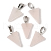 Natural Rose Quartz Pendants G-B127-04P-13-2