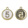 Alloy Enamel Pendants ENAM-N059-11-1