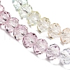 Transparent Painted Glass Beads Strands X1-DGLA-A034-T6mm-A15-4