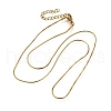 0.9MM 304 Stainless Steel Snake Chain Necklaces for Women Men STAS-V011-04A-G-4