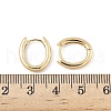 Oval Brass Hoop Earrings EJEW-D320-09G-5
