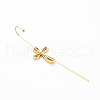 Bowknot Stud Earring EJEW-N099-016-NF-2