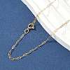 Brass Long Oval Link Chain Necklaces for Women Men NJEW-Z068-05G-3
