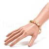 Natural Other Jade Round Beaded Stretch Bracelet BJEW-JB08244-02-3