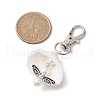 Angel Alloy & Natural Shell Pendant Decorations HJEW-JM02016-04-3