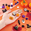   36Pcs 18 Styles Halloween Silicone Beads SIL-PH0001-28-3