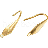 BENECREAT 60Pcs Ion Plating(IP) 316 Surgical Stainless Steel Earring Hooks STAS-BC0002-58-1