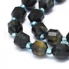 Natural Tiger Eye Beads Strands G-O201B-53A-01-2