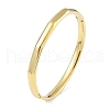 304 Stainless Steel Faceted Ring Hinged Bangles for Women BJEW-C071-16G-1