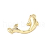 Brass Micro Pave Clear Cubic Zirconia Links ZIRC-I356-12G-2