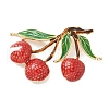 Litchi Enamel Pins JEWB-R051-08G-1