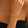Brass Curb Chain Multi-strand Bracelets BP9393-1